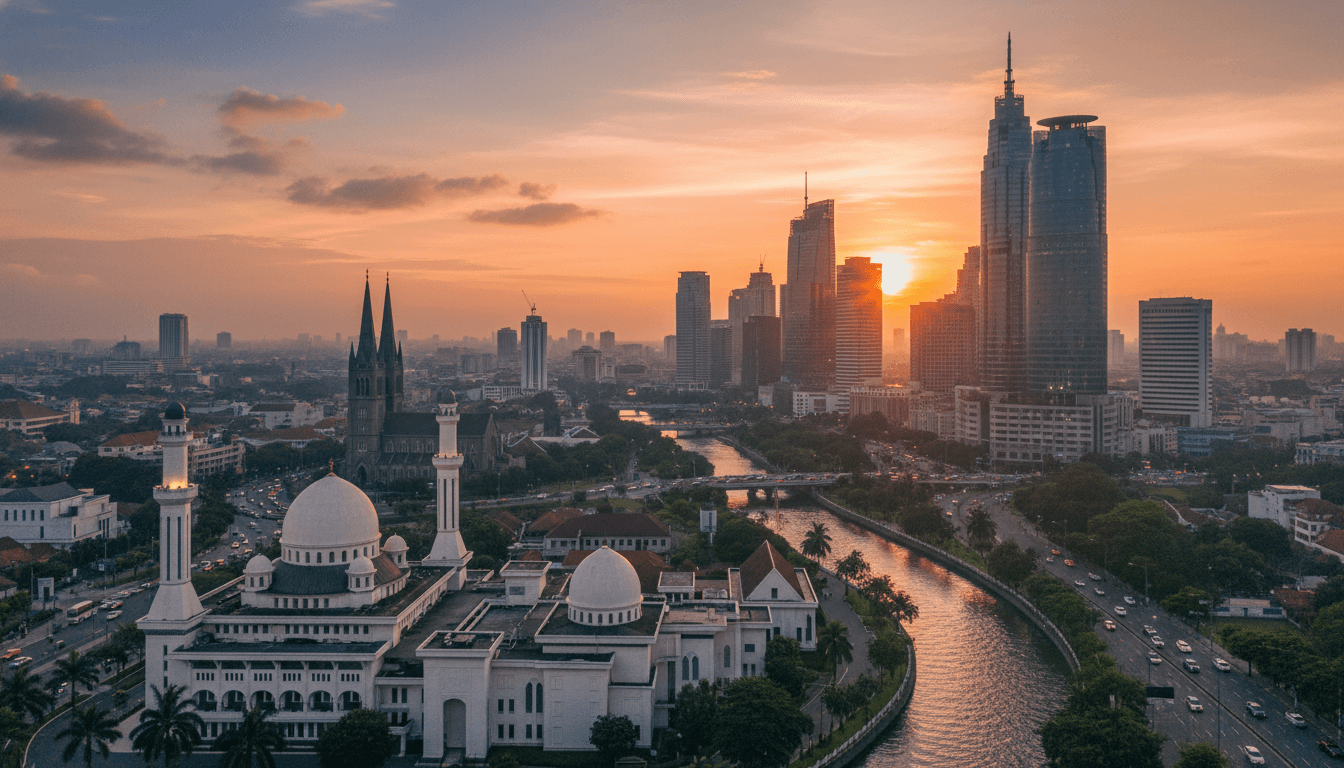 Jakarta, Indonesia skyline featured on HijrahList