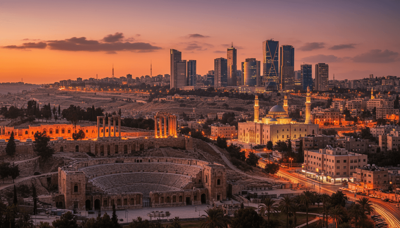 Amman, Jordan skyline featured on HijrahList
