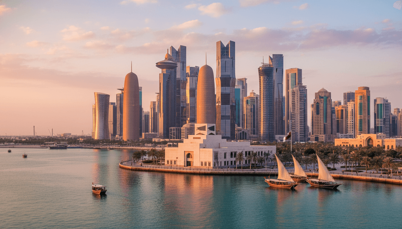 Doha, Qatar skyline featured on HijrahList